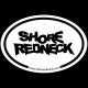 Shore Redneck Simple Logo Oval Decal