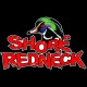 Shore Redneck Wood Duck on Top Red Grunge Decal