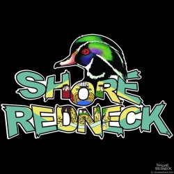 Shore Redneck Wood Duck on Top Delaware Decal