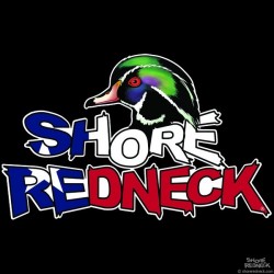 Shore Redneck Wood Duck on Top Texas Decal