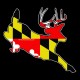Shore Redneck MD Jumping Buck Decal