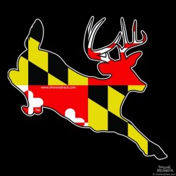 Shore Redneck MD Jumping Buck Decal