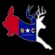 Shore Redneck NC Jumping Buck Decal