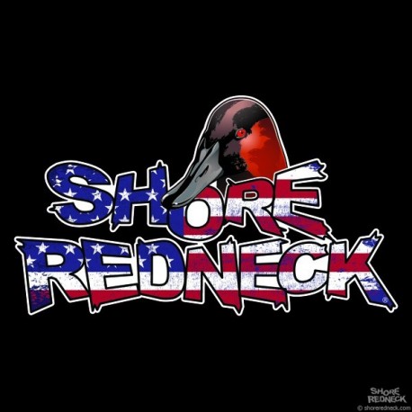 Shore Redneck Drake Canvasback on Top Worn USA Decal
