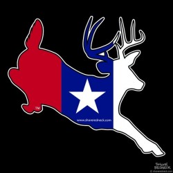 Shore Redneck Texas Jumping Buck Decal