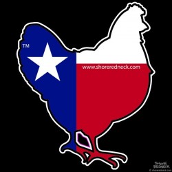 Shore Redneck Texas Chicken Decal