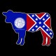 Shore Redneck Old Georgia Beef Cow Decal