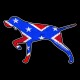 Shore Redneck Worn Dixie Flag Pointer Decal