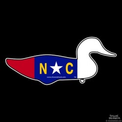 Shore Redneck NC Duck Decoy Decal
