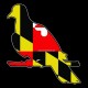 Shore Redneck Maryland Perched Dove Decal