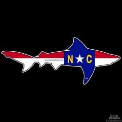 Shore Redneck NC Bull Shark Decal