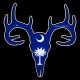 Shore Redneck South Carolina Flag Buck Skull Decal