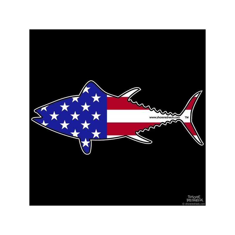 Shore Redneck USA Tuna Decal 