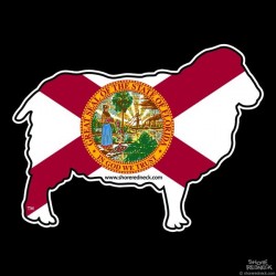 Shore Redneck Florida Sheep Decal