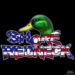 Shore Redneck Mallard on Top Worn USA Decal