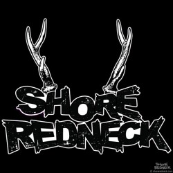 Shore Redneck Black N White Sika Stag Rack Decal