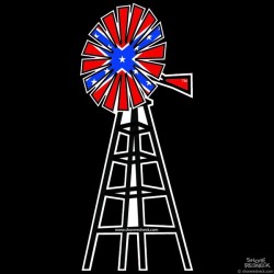 Shore Redneck Dixie Windmill Decal