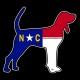 Shore Redneck NC Coonhound Decal