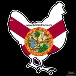 Shore Redneck Florida Chicken Decal