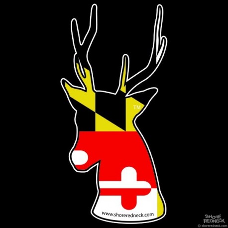 Shore Redneck Maryland Sika Stag Decal