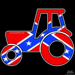 Shore Redneck Dixie Modern Tractor Decal