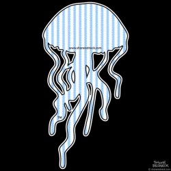 Shore Redneck Seer Sucker Jellyfish Decal