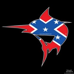 Shore Redneck Dixie Jumping Marlin Decal