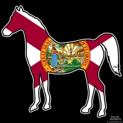 Shore Redneck Florida Horse Decal