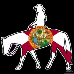 Shore Redneck Florida Western Pleasure Horse Decal