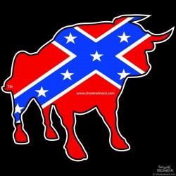 Shore Redneck Dixie Rodeo Bull Decal