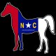 Shore Redneck NC Flag Horse Decal