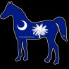 Shore Redneck SC Flag Horse Decal