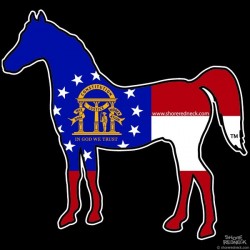 Shore Redneck Georgia Horse Decal