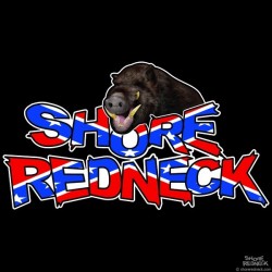 Shore Redneck Boar Hog on Top Dixie Decal