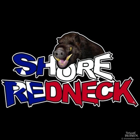Shore Redneck Boar Hog on Top Texas Decal
