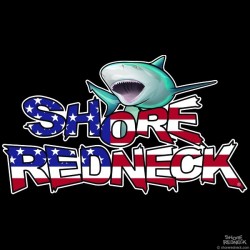 Shore Redneck Bullshark on Top USA Decal