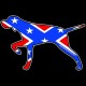 Shore Redneck Dixie Flag Pointer Decal