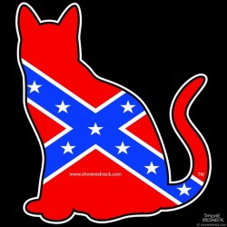 Shore Redneck Dixie Barn Cat Decal