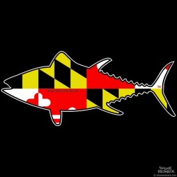 Shore Redneck Maryland Tuna Decal