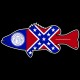 Shore Redneck Old Georgia Bass Decal