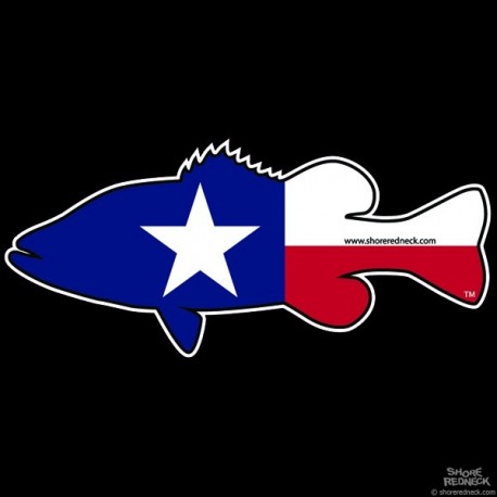 Shore Redneck Texas Bass Decal