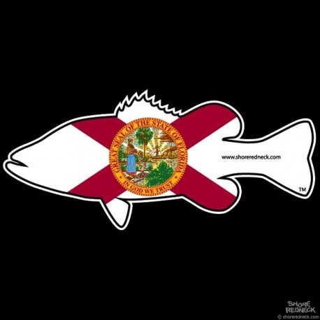 Shore Redneck Florida Bass Decal