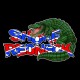 Shore Redneck Dixie Flag  Alligator Decal