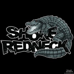 Shore Redneck Blacked Out Alligator Decal