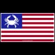 Shore Redneck USA Flag Crab Decal