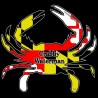 Shore Redneck MD Themed Crabby Waterman Decal