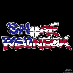 Shore Redneck In the Sights USA Flag Decal