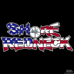 Shore Redneck Buck In the Sights USA Flag Decal