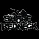 Shore Redneck Waterfowl Hunter Black and White Decal
