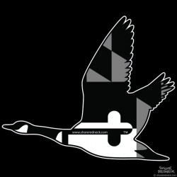 Shore Redneck MD Blackout Flyaway Goose Decal